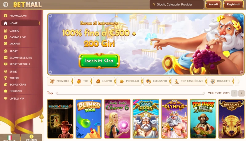 BetHall Homepage